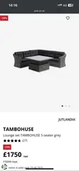 Imported Jutlandia L-Shape Outdoor Sofa & Dining Set - 1