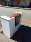 Stylish L-Shaped Reception Desk | Boss Office Products - 1