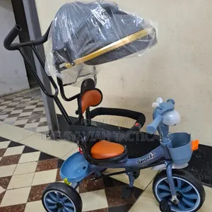 Baiskeli ya Watoto ya ALEX Mpya yenye paa, Muziki, Kizuizi cha Usalama