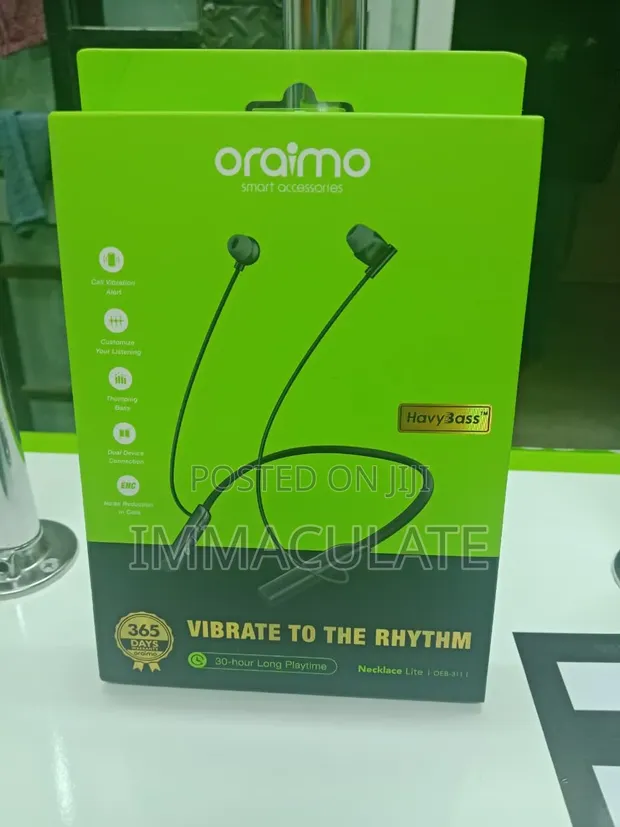 Oraimo Necklace Lite Wireless Neckband Headphones - 1