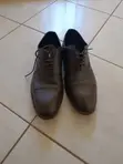 Men's Brown Leather Oxford Shoes - Size 42 - 2