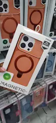 Kesi ya Orange yenye MagSafe na Kickstand kwa iPhone 16 Pro Max - 2