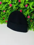 Classic Folded Cuff Beanie - Kofia Nyeusi ya Unisex - 2