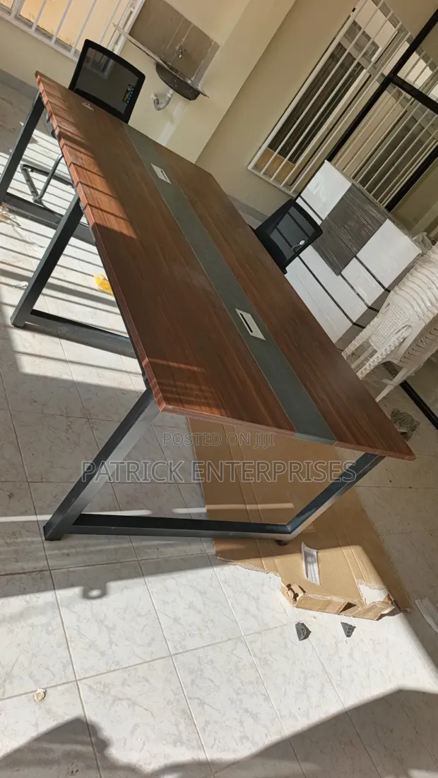 Modern 2.4m Rectangular Office Boardroom Table - 1