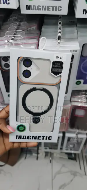 Kifaa cha MagSafe cha Dual-Tone Matte chenye Pete ya Kukunja kwa iPhone 16