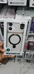 Dual-Tone Matte MagSafe Case with Folding Ring for iPhone 16 - 1