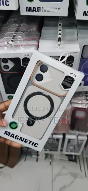 Dual-Tone Matte MagSafe Case with Folding Ring for iPhone 16