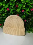 Kofia ya Beanie ya Beige ya Premium Iliyofumwa - 1
