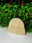 Kofia ya Beanie ya Beige ya Premium Iliyofumwa - 2
