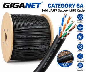 Giganet Category 6A Solid U/UTP Outdoor LDPE Cable