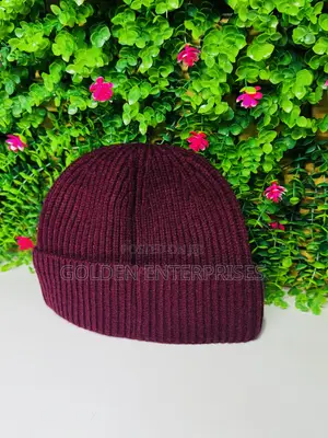 Kofia ya Maroon Fashion Knit Beanie - Kofia ya Joto ya Baridi