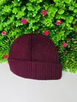 Kofia ya Maroon Fashion Knit Beanie - Kofia ya Joto ya Baridi - 2