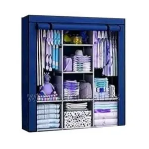 High Quality 3 Column Metallic Portable Wardrobe