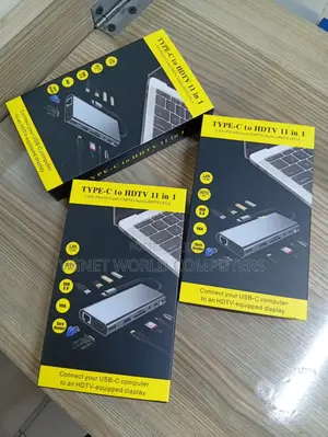 11-in-1 USB-C Hub na HDMI, VGA, Ethernet, PD