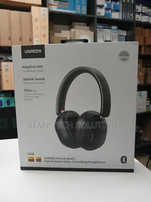 UGREEN HiTune Max5c Hybrid Wireless ANC Headphones - Nyeusi