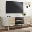 Kikasha cha TV cha Mbao chenye Kudumu kwa Sebule ya Kisasa - 2