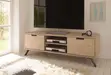 Kikasha cha TV cha Mbao chenye Kudumu kwa Sebule ya Kisasa - 4