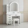 Dressing Room Lux Vanity Set with Sliding Mirrors - 2