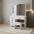 Dressing Room Lux Vanity Set with Sliding Mirrors - 3