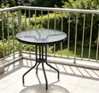 Meza ya Kisasa ya Kula ya Patio - Nyeusi - 1