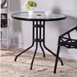 Meza ya Kisasa ya Kula ya Patio - Nyeusi - 5