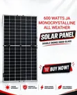 JA 600W Bifacial Monocrystalline Solar Panel - 1