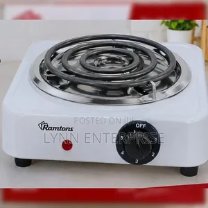 Ramtons RM/250 Jiko la Sahani Moja ya Spiral - Silver (Mwaka 1 wa Dhamana)