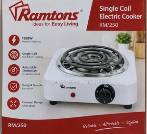 Ramtons RM/250 Single Coil Electric Cooker 1200W