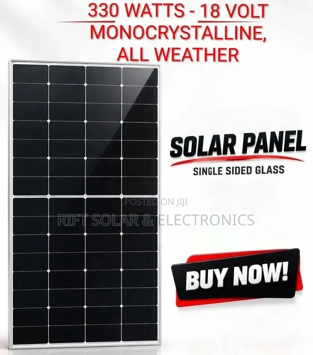 330W 18V Monocrystalline Solar Panels - Zote za Hali ya Hewa - 1