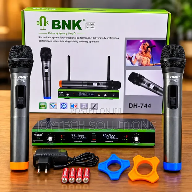 BNK DH-744 Dual Wireless Microphone Set - 1