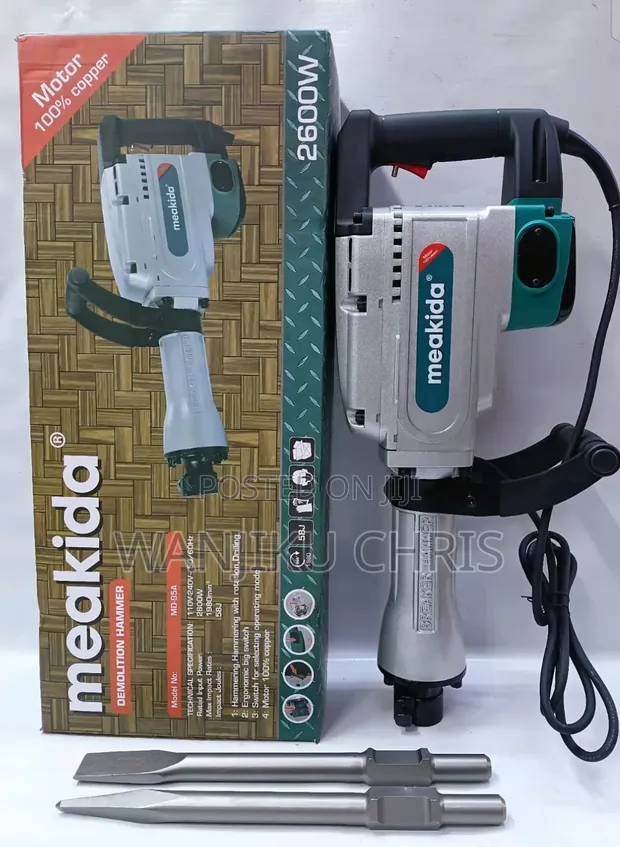 Meakida 2600W Heavy Duty Demolition Hammer - 1