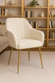 High Quality Padded Dining Chair - White - 1