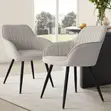 High Quality Padded Dining Chair - White - 5