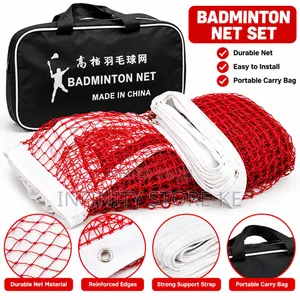 Neti ya Badminton Inayobebeka na Mfuko wa Kubeba