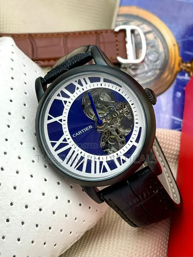 Saumu ya Cartier Automatic na Mkanda wa Ngozi - 1