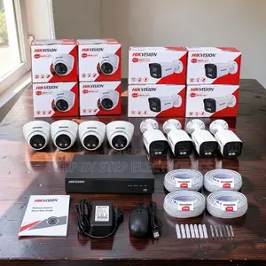Kamili Hikvision 8 Smart Hybrid CCTV Camera Kit na Rangi Usiku Maono
