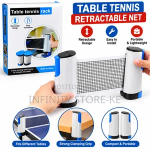 Retractable Table Tennis Net with Portable Clamps