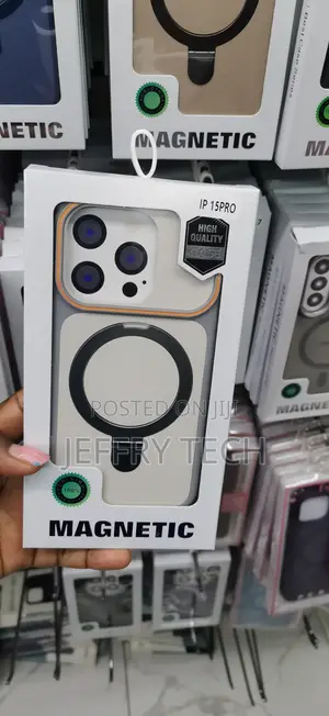 Kifaa cha Kioo chenye Pete ya Sumaku kwa iPhone 15 Pro