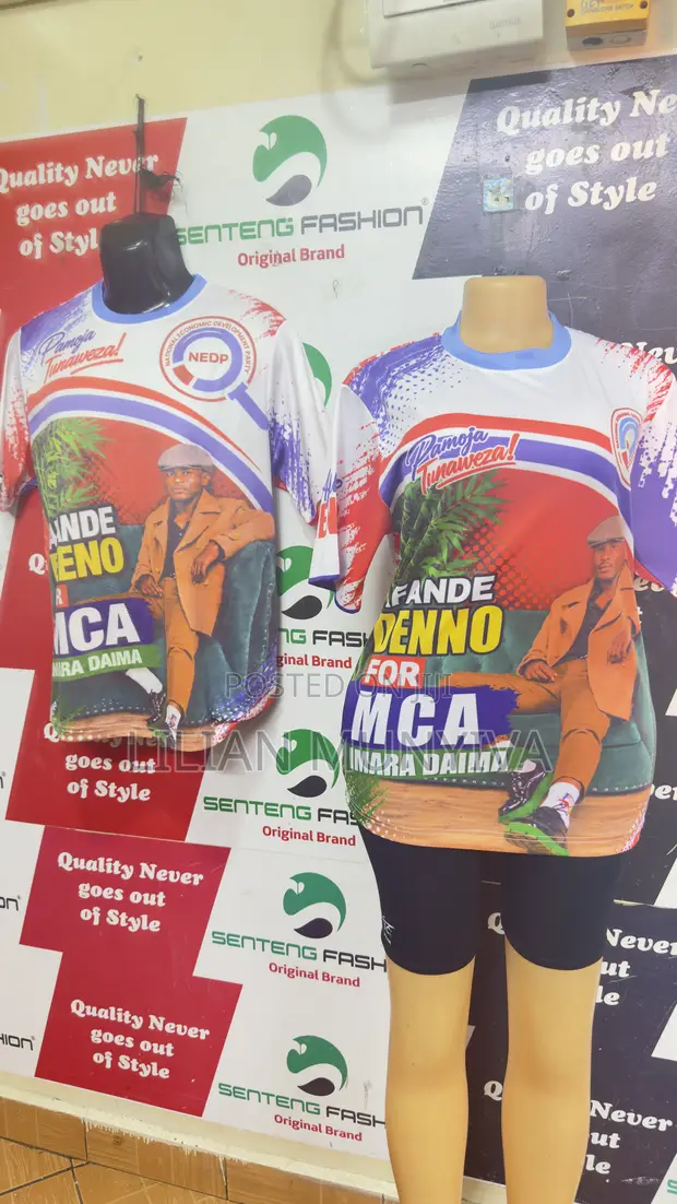 T-Shirt ya Dryfit Round Neck kwa Kampeni - Full Body Sublimation - 1