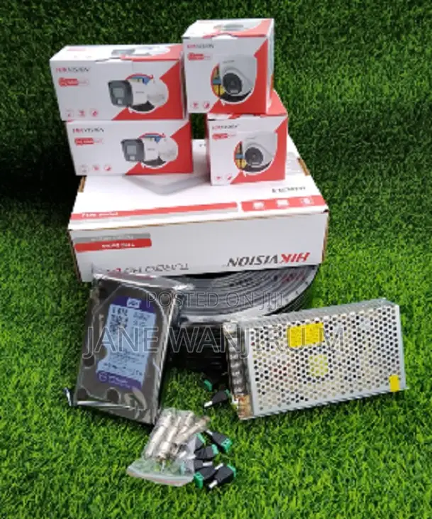 Hikvision 2MP 4 Camera CCTV Surveillance Kit - 1