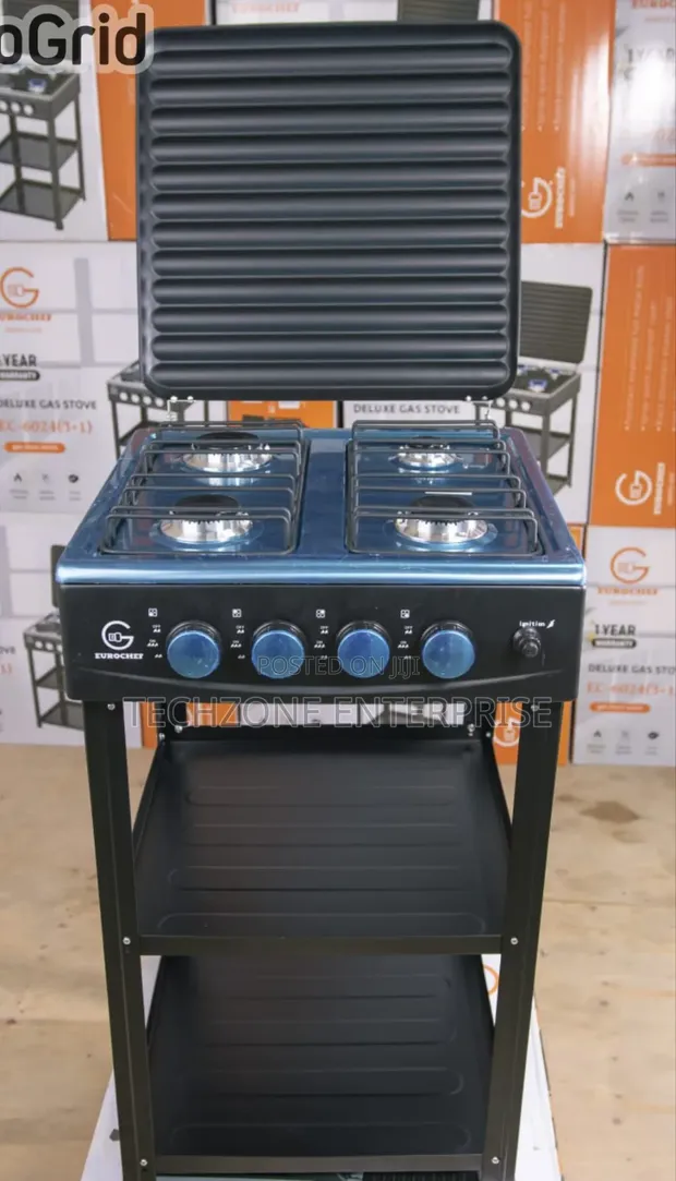 Eurochef Full Gas Cooker with Shelf and Auto Ignition - 1
