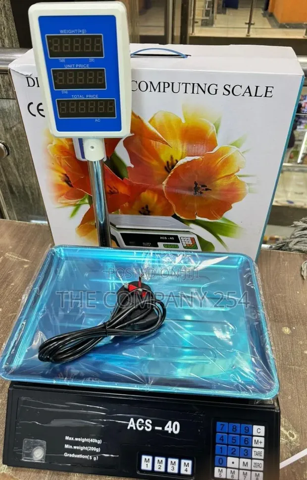 ACS 40 Digital Armless Scale - Mpya Kabisa - 1