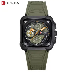 Curren 8481 Men's Square Chronograph Watch