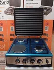 Eurochef 3 Gas + 1 Electric Table Top Cooker With Lid - 1