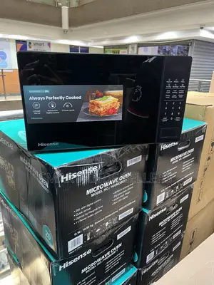 Hisense Microwave Nyeusi Smart - Mpya Kabisa