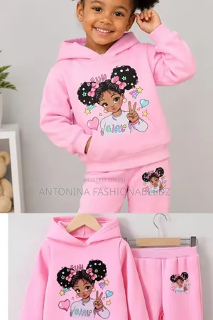 Girls' ET Tracksuit Set - Pink