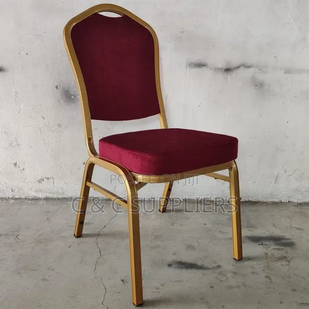 Stackable Fabric Event Chair - Red - 1