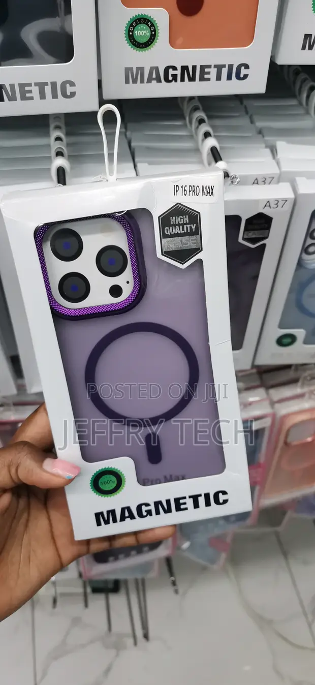 Kava ya Kufunga ya MagSafe ya Zambarau kwa iPhone 16 Pro Max - 1