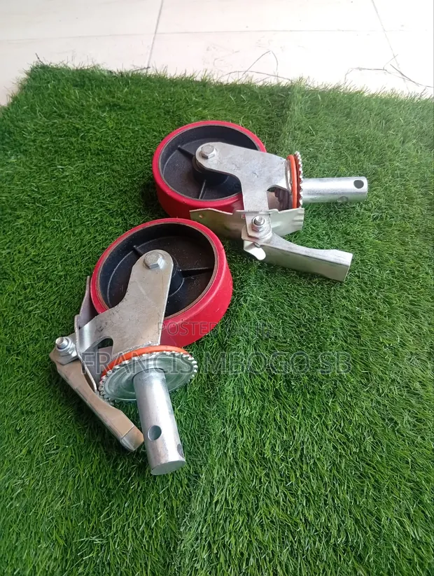 Heavy-Duty 6-Inch Scaffolding Caster Wheel with Brake - 1