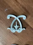 Floral Wainscoting Corner Flower (59x112x14mm) - 2